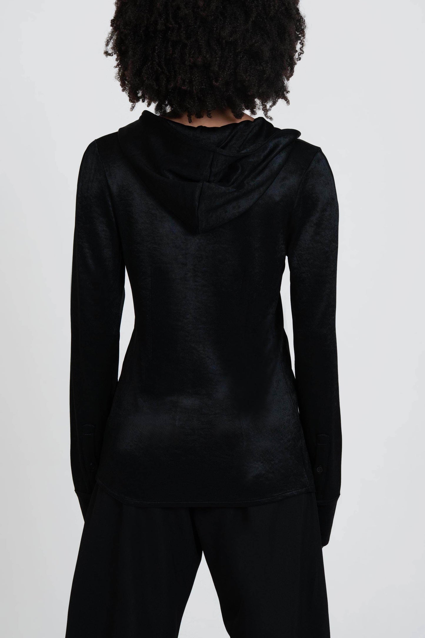 Bianca Saunders Slot Hooded Shirt two-piece hood - women's designer shirt back
