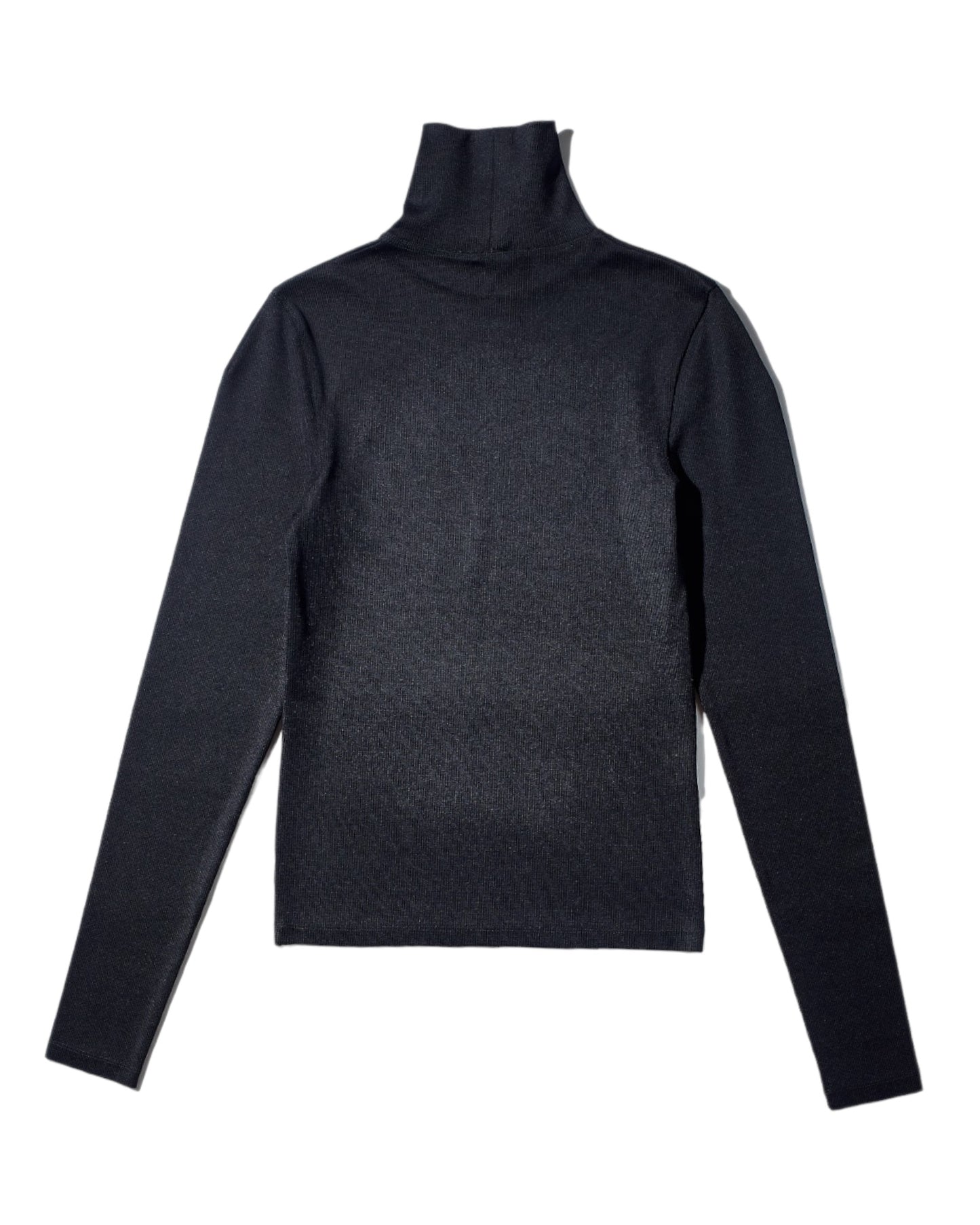 Black Contour Turtleneck