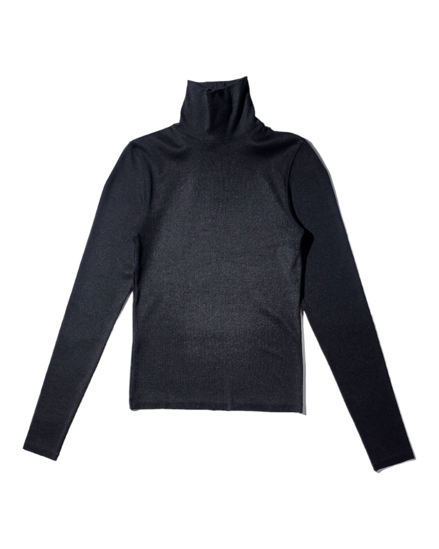 Black Contour Turtleneck