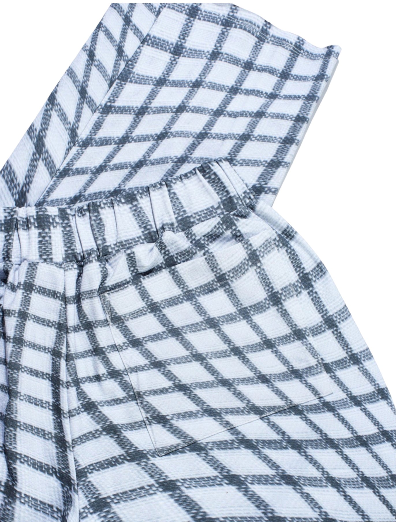 Grid Print Lounge Pants