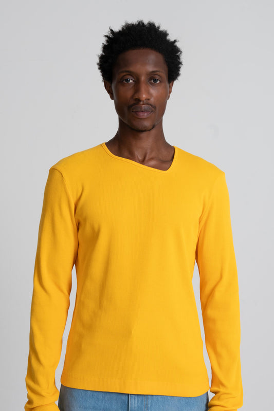 Y Neck Long Sleeve