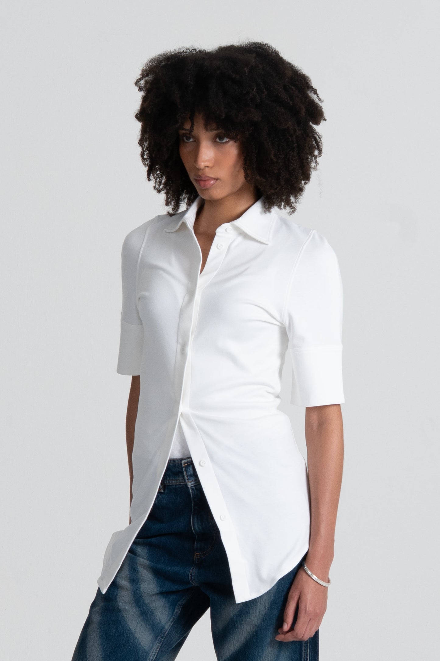 Rollup Shirt White