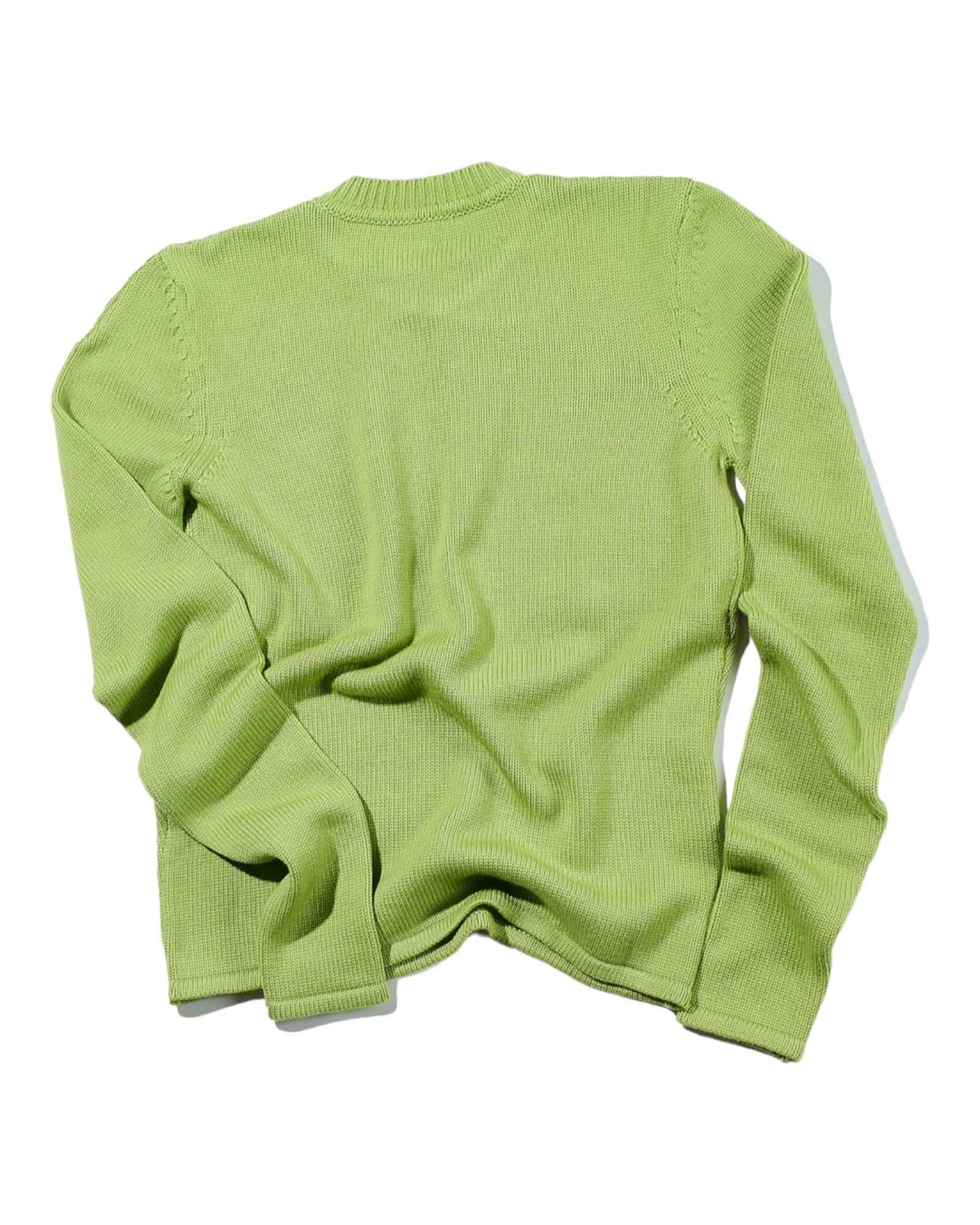 Tun Over Muted Lime Knit Jumper BIANCA SAUNDERS