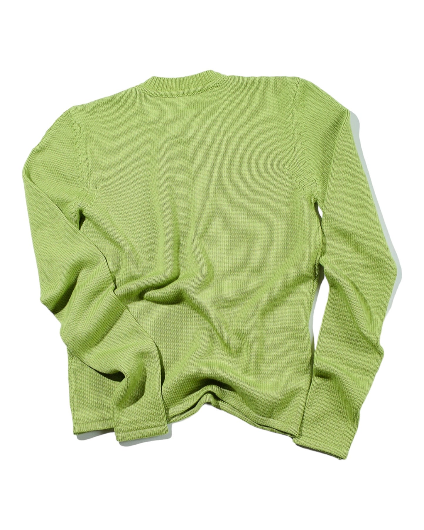 Tun Over Muted Lime Knit Jumper