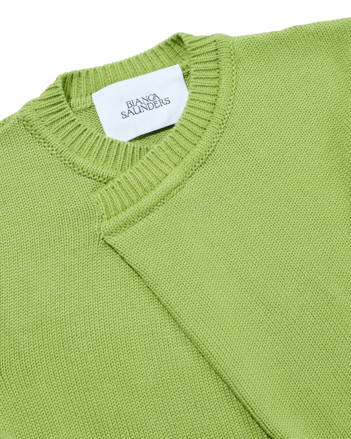 Tun Over Muted Lime Knit Jumper