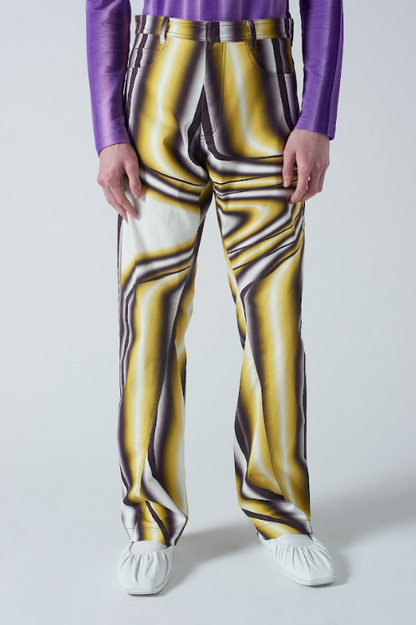 Stripey Reverse Jeans